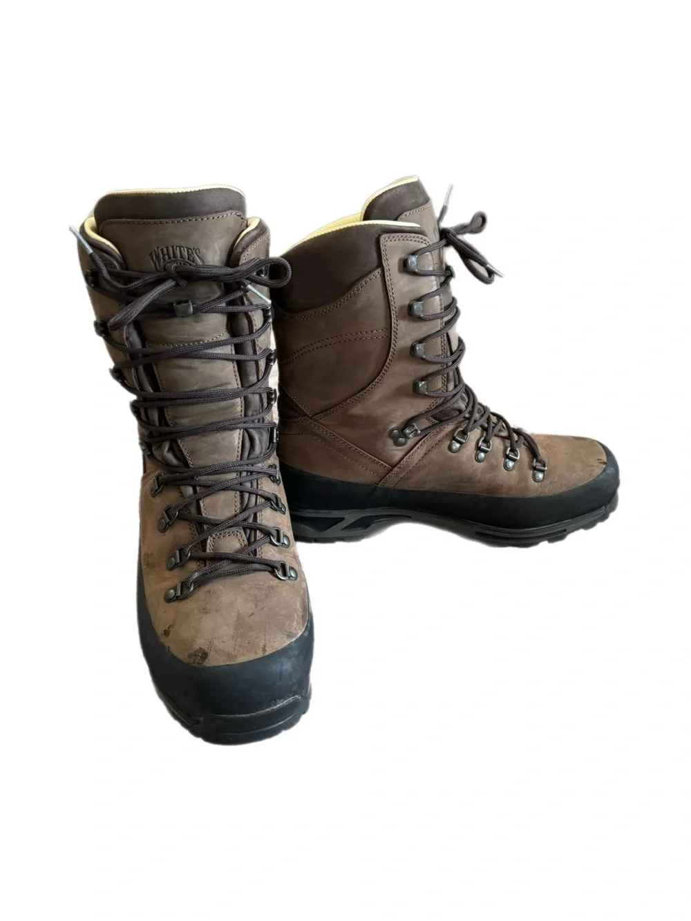 Men's “Whites Boots” Brown Leather Lace-Up Boots size 10.5